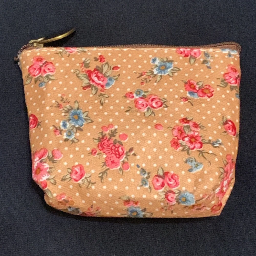 Boho Cottagecore Floral Lace Trim Mini Coin Purse - Picture 2 of 5